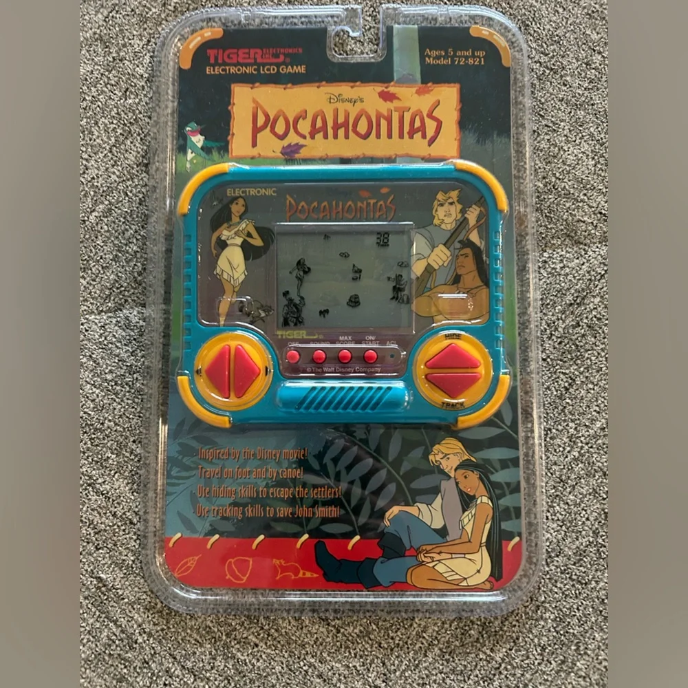 Vintage 1995 Tiger Electronics Pocahontas Handheld Game In Original Package